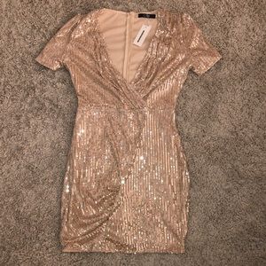 Gold Sequin Dress